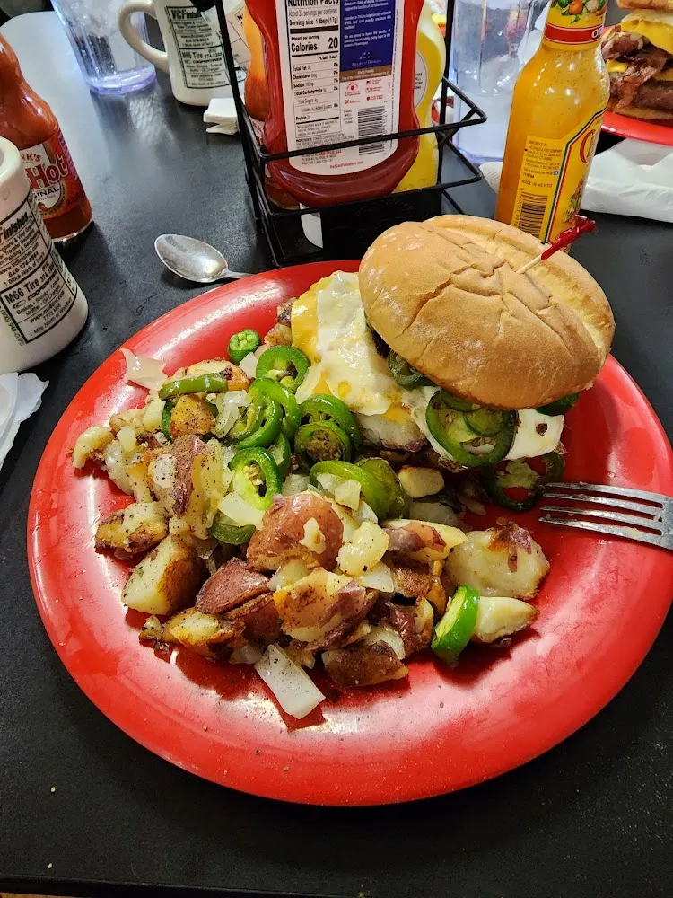 Hangover Burger Added Jalapeños